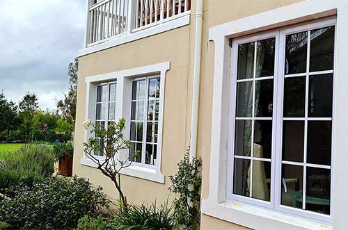 replacement of wooden windows with aluminium
